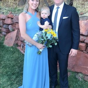 Slate Blue Lulu’s Bridesmaids Dress